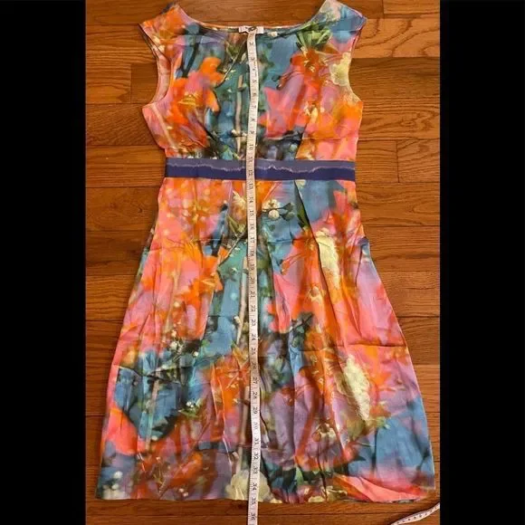 Moschino CheapandChic Floral Watercolor Silk Dress - Picture 13 of 13